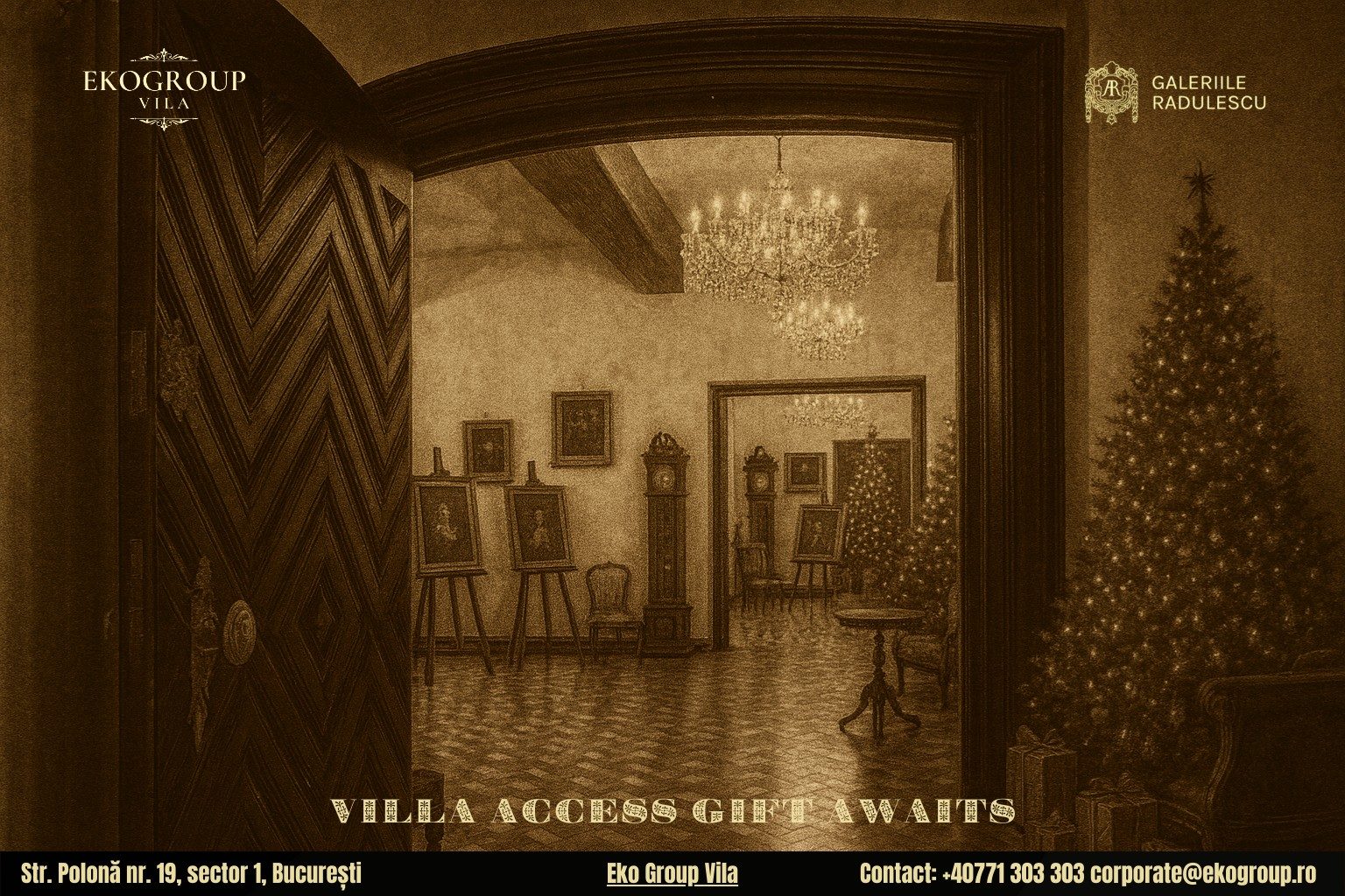 Un cadou de Crăciun unic: acces la fascinanta expoziție Crăciunul anilor ’30 de la Eko Group Vila