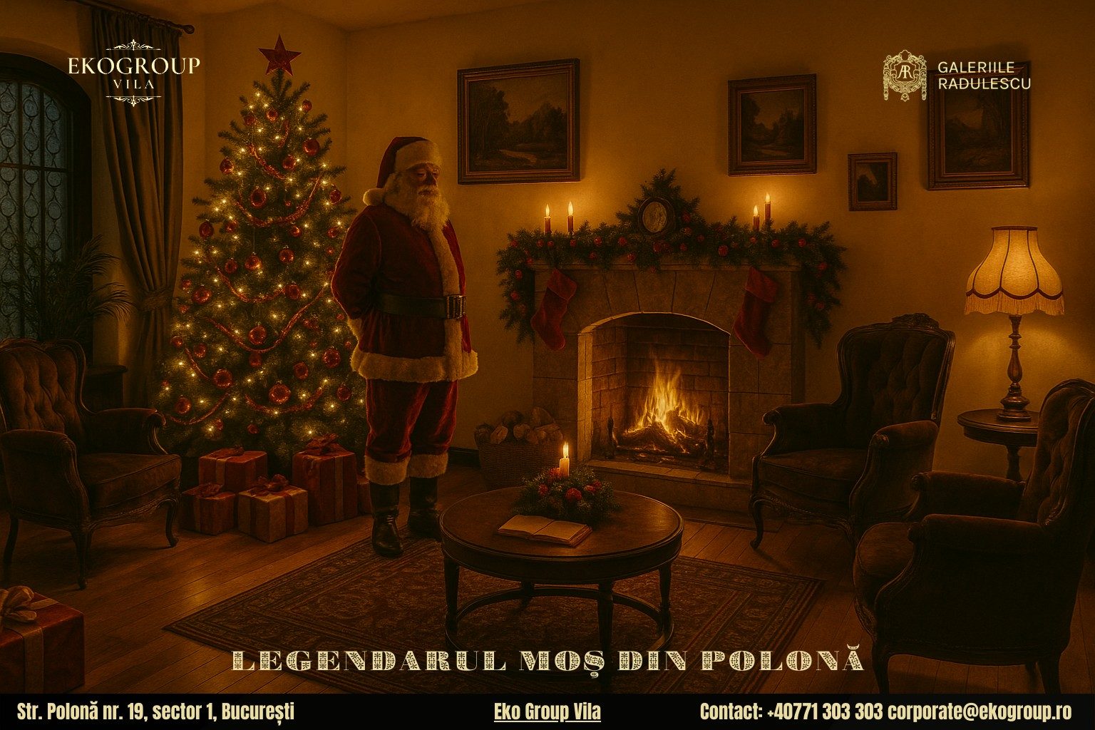 Legenda lui Moș Crăciun în inima Eko Group Vila: o privire nostagică asupra Crăciunului anilor ’30